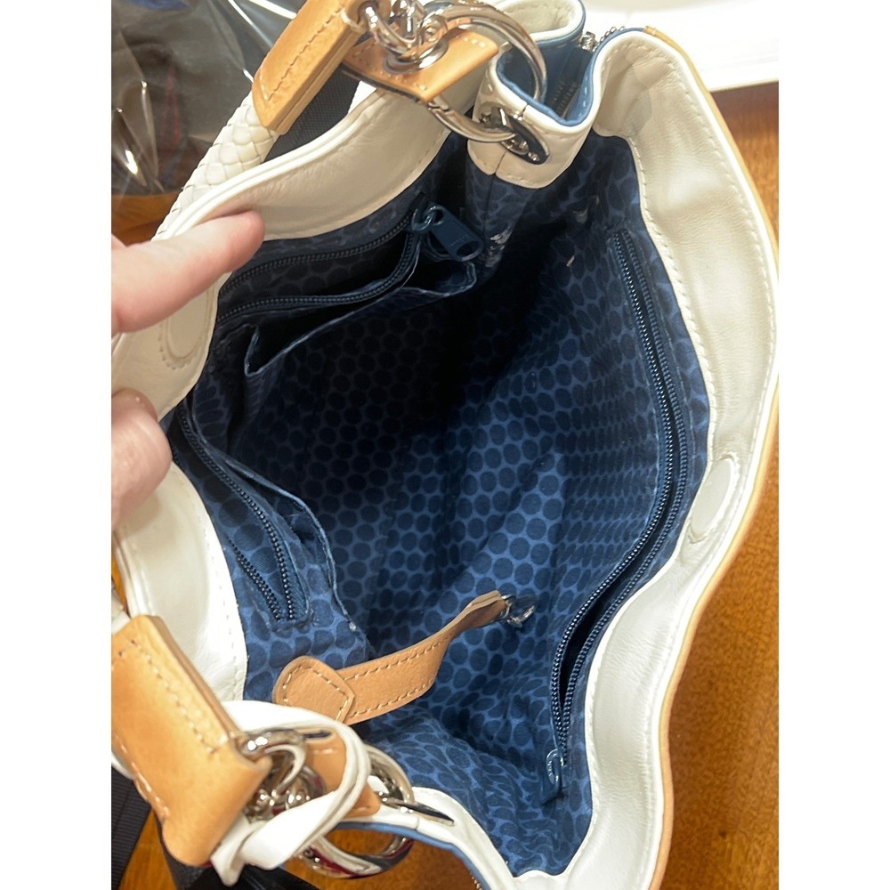 Brighton California‎ Dreaming Whimsical Graphic Art Leather Crossbody Purse - Picture 11 of 12